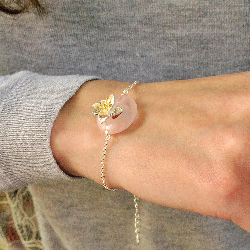 Jade Lotus Whispers Bracelet