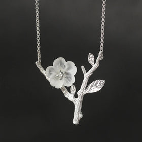 Lone Sakura Flower Necklace
