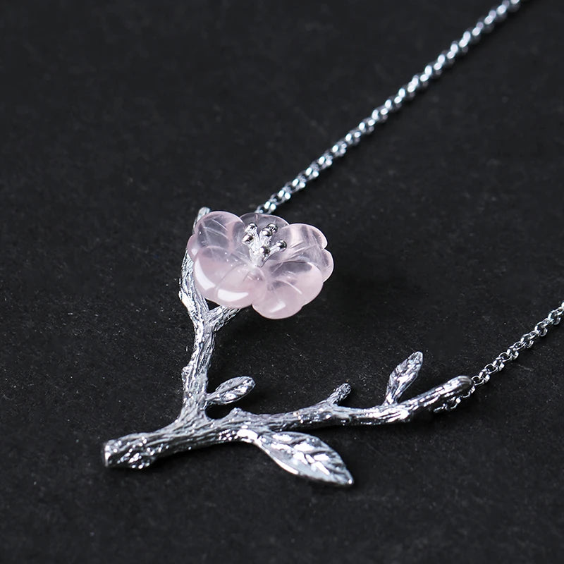 Lone Sakura Flower Necklace