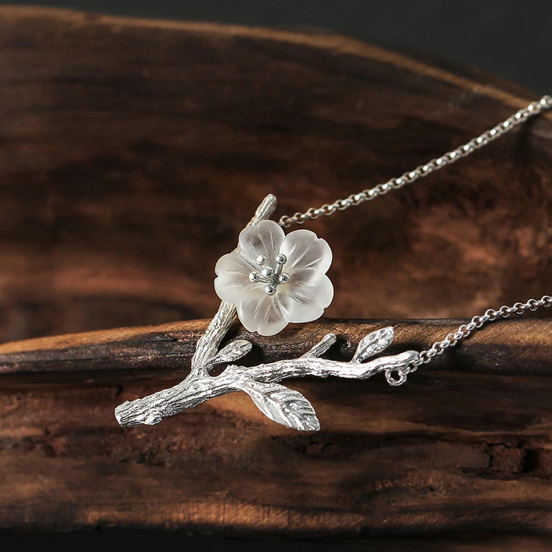 Lone Sakura Flower Necklace