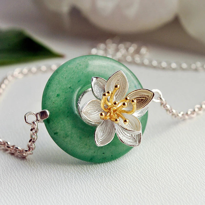 Jade Lotus Whispers Bracelet