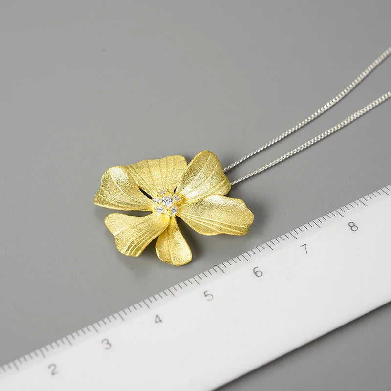 Golden Peony Necklace