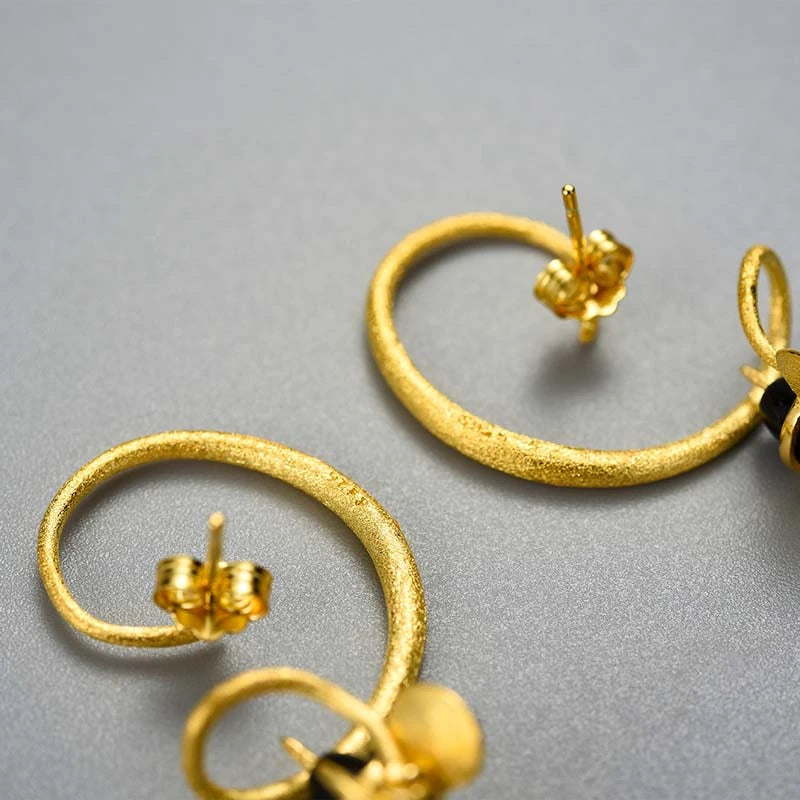 Of Bees And Honey Drop Earrings