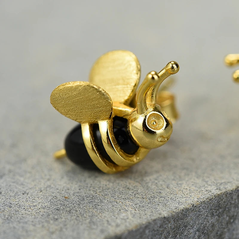 Honey Bee Stud Earrings