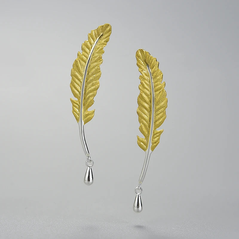Lucky Goose Feather Earrings