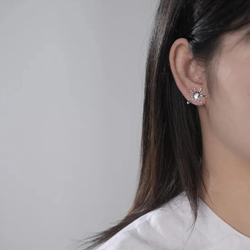A Splash of Gold Stud Earrings
