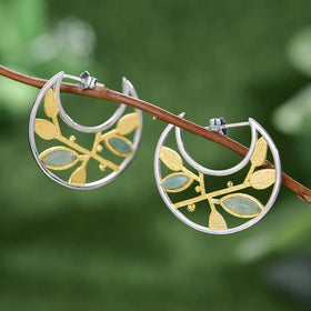 Autumn Breeze Hoop Earrings