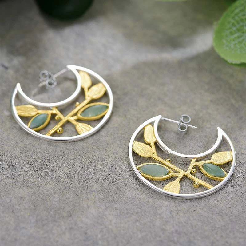 Autumn Breeze Hoop Earrings