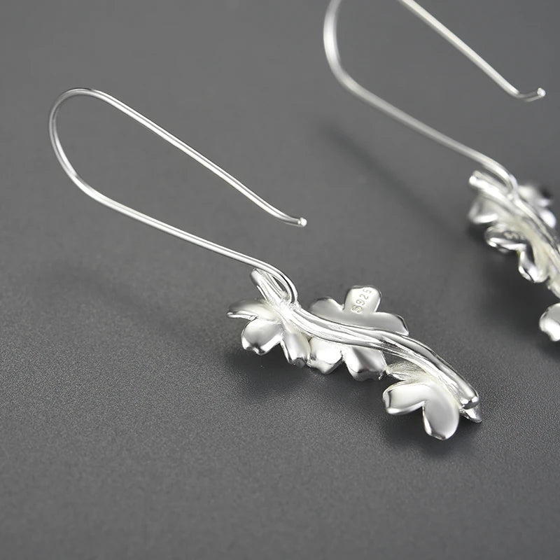 Forget Me Not Blossom Dangle Earrings