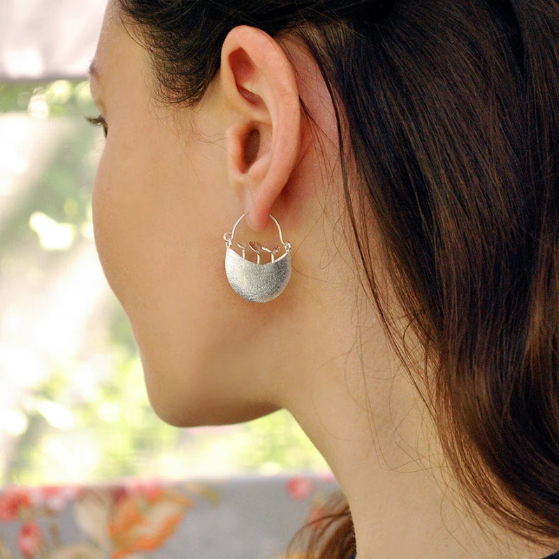 Little Garden Round Earrings