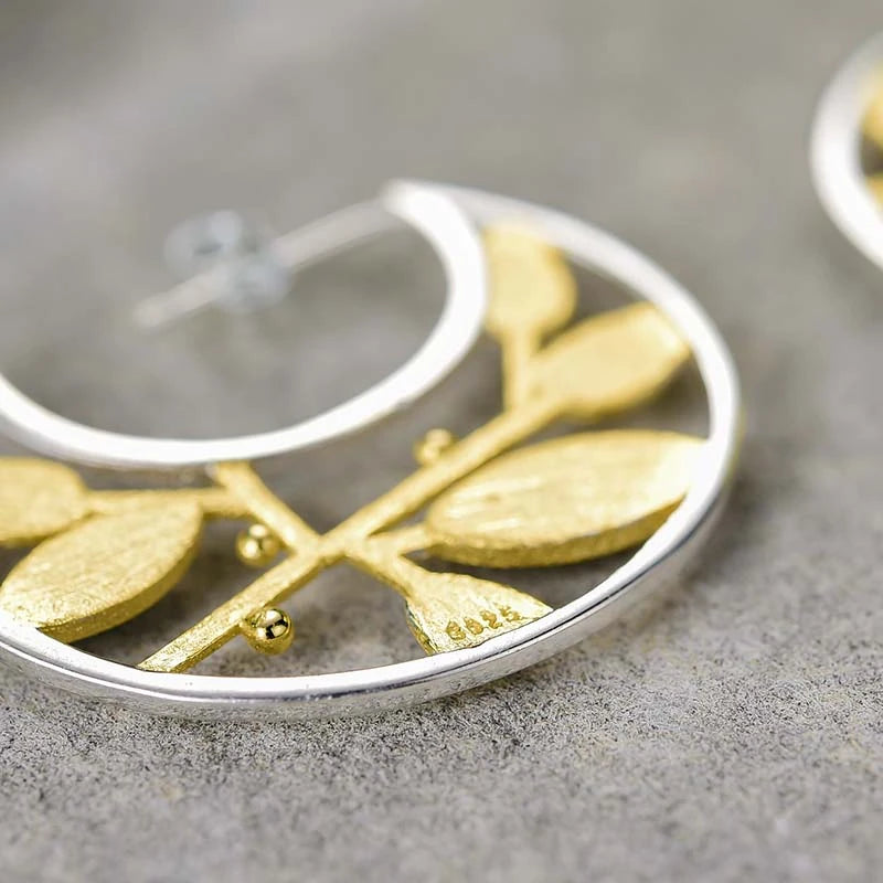 Autumn Breeze Hoop Earrings
