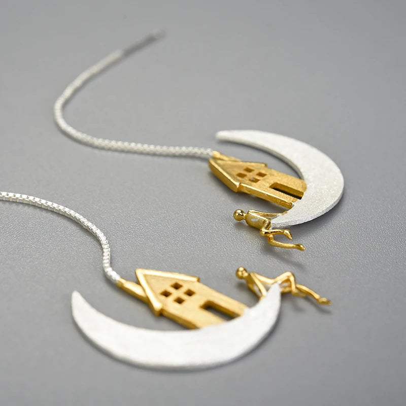 A Home on the Moon Earrings