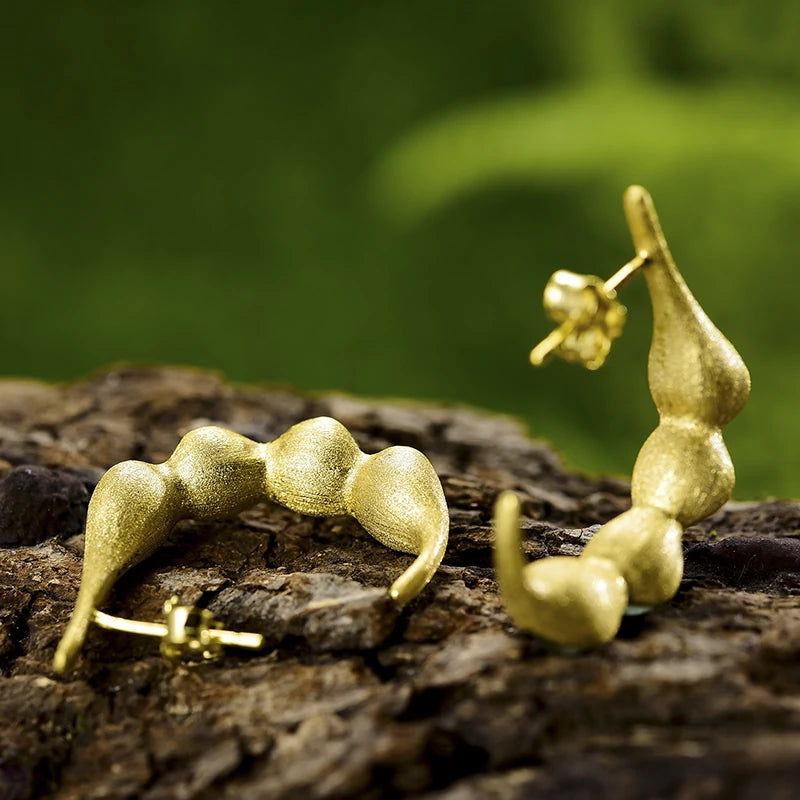Peapod Aventurine Earrings