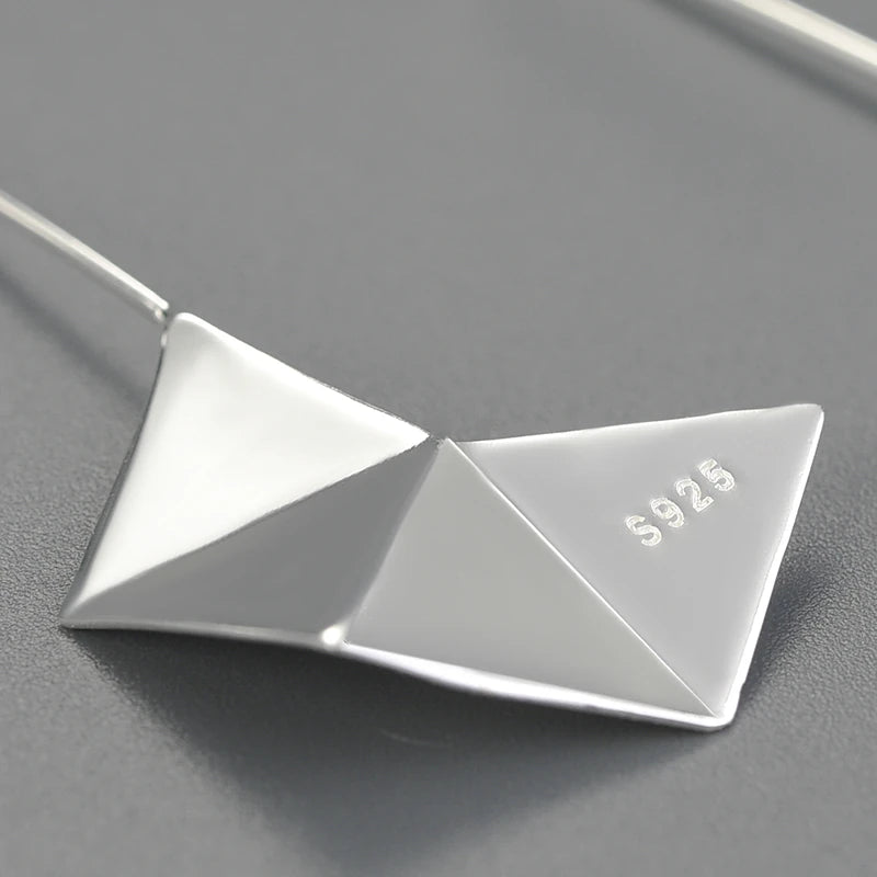 Minimalist Origami Dangle Earrings