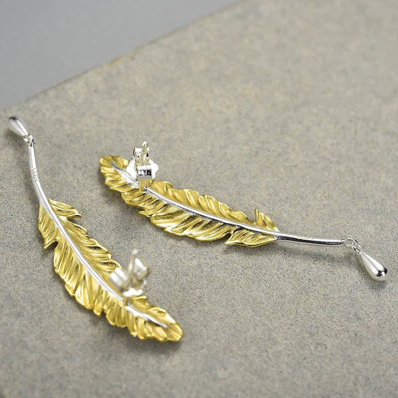 Lucky Goose Feather Earrings