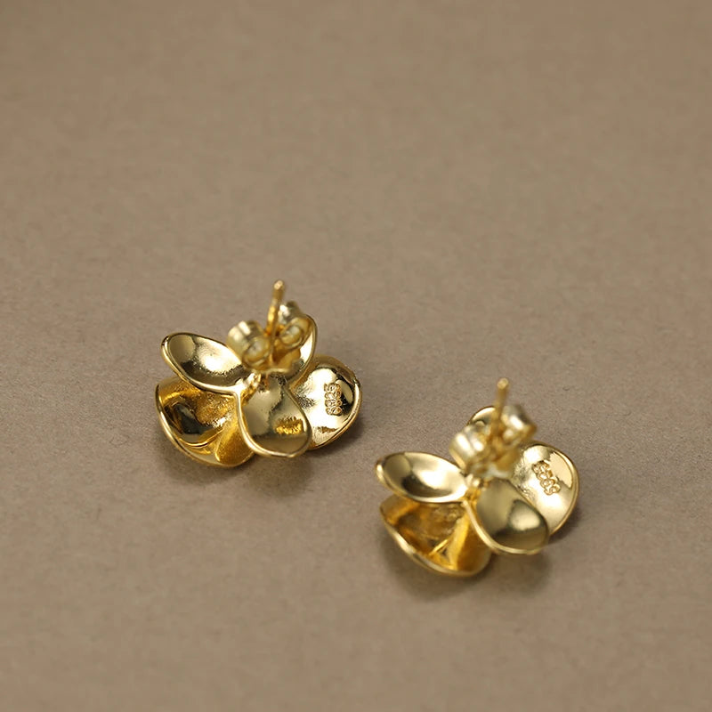 Delicate Phalaenopsis Flower Stud Earrings