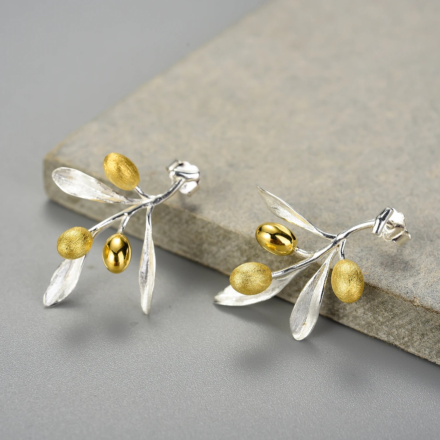 Golden Olives Earrings