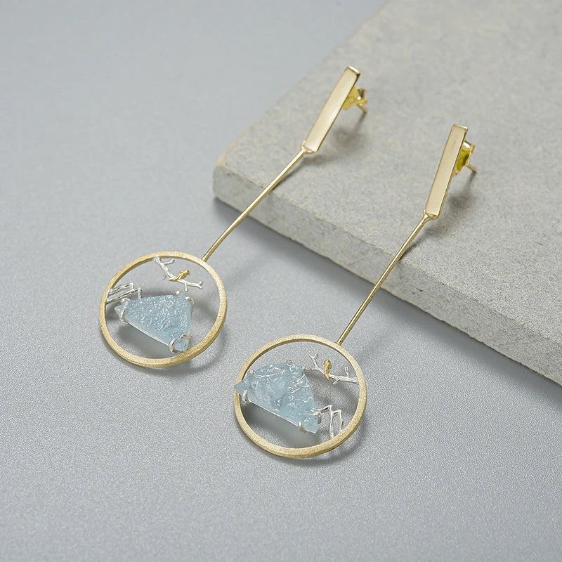 Bluebird of Icy Mountains Earrings