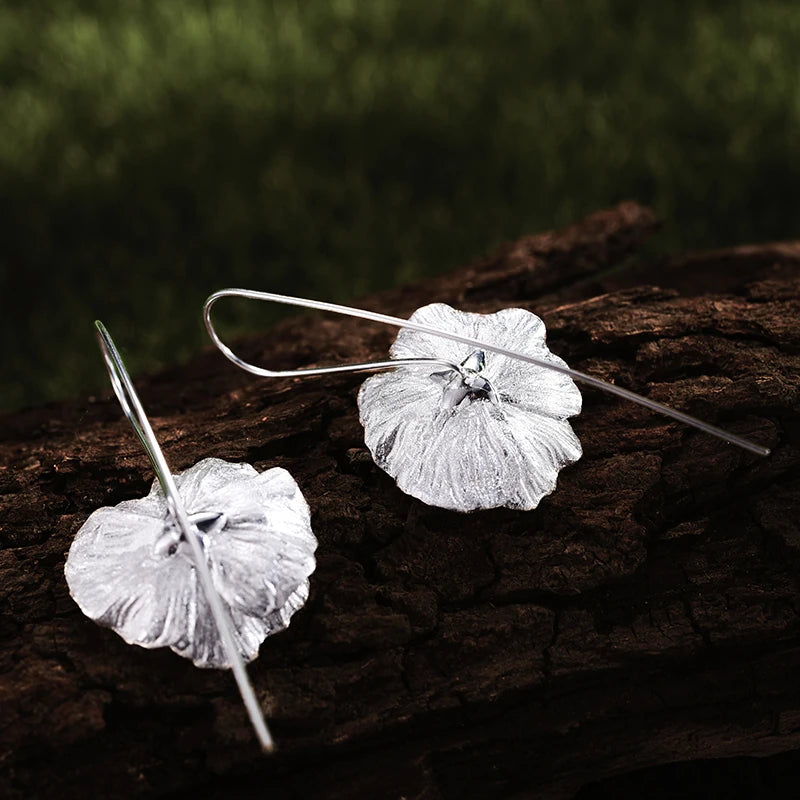 Poppy Bloom Dangle Earrings