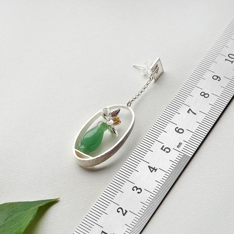 Lotus Whispers Vase Earrings