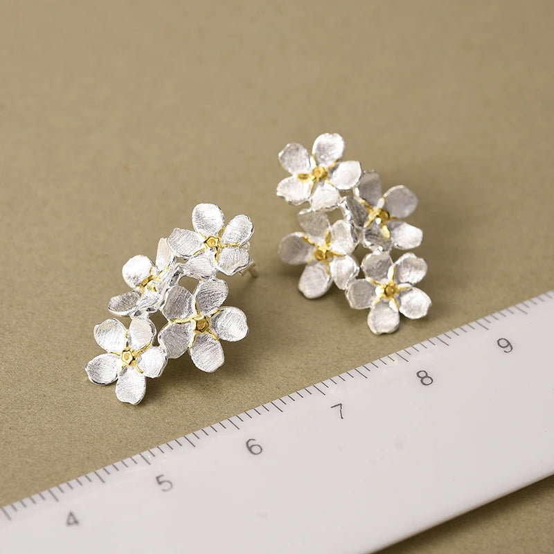 Forget Me Not Blossom Stud Earrings