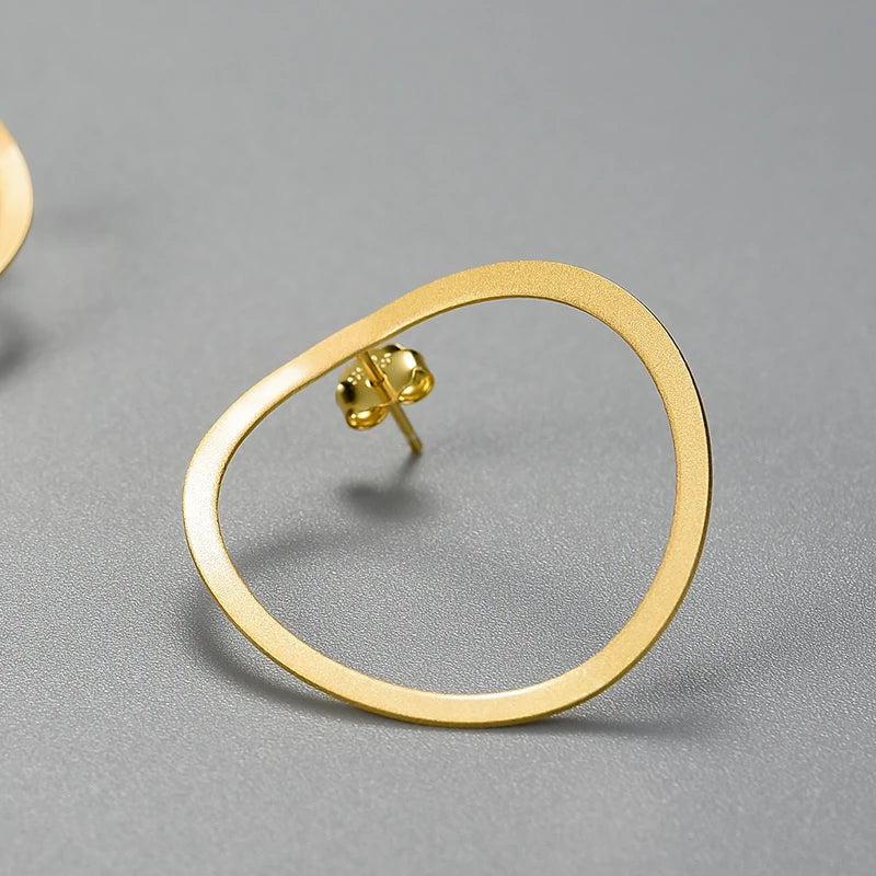 Minimalist Irregular Hoop Earrings
