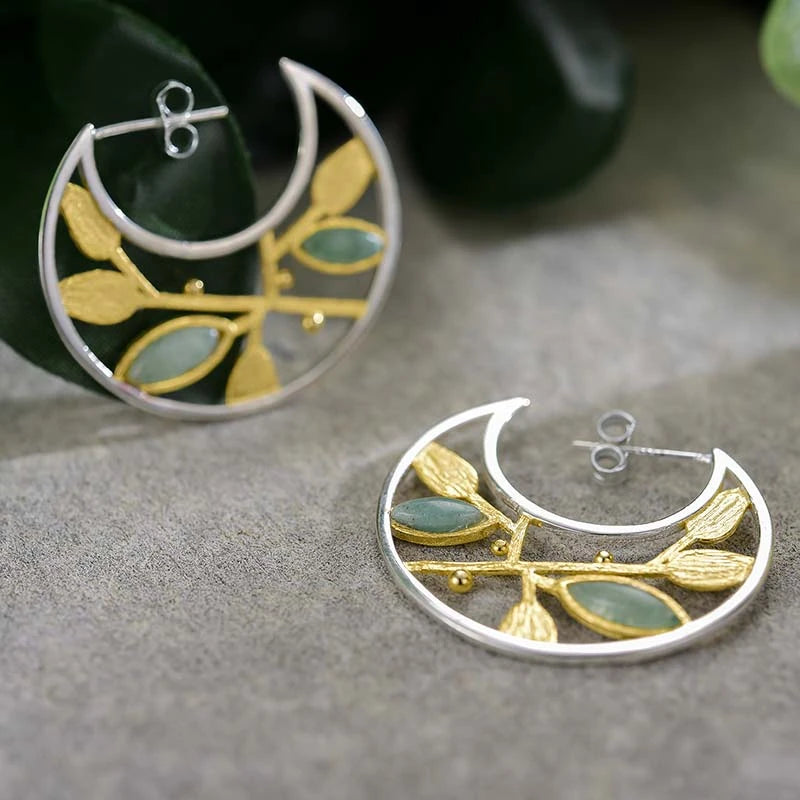 Autumn Breeze Hoop Earrings