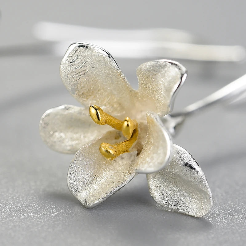 Alluring Freesia Flower Drop Earrings
