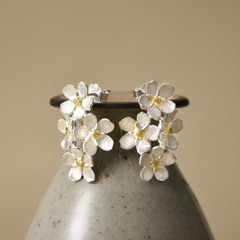 Forget Me Not Blossom Stud Earrings