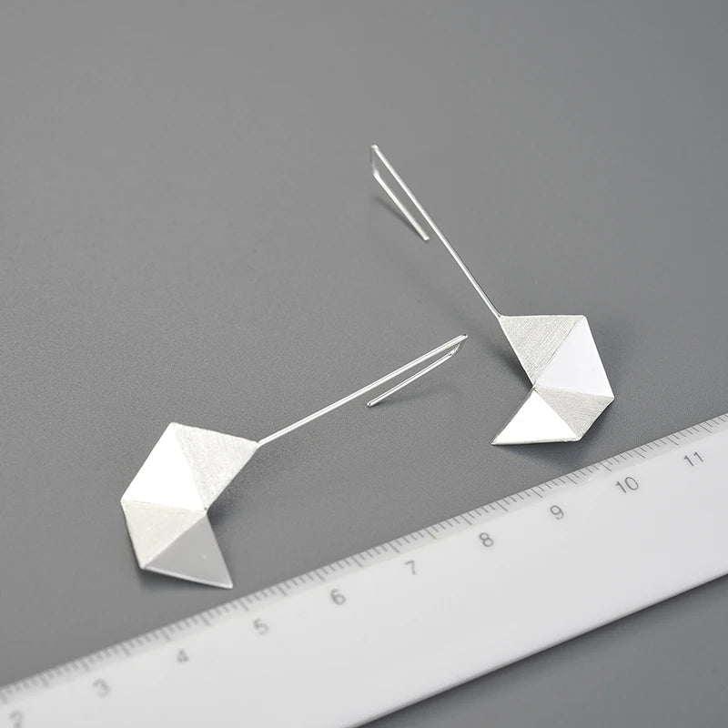 Minimalist Origami Dangle Earrings