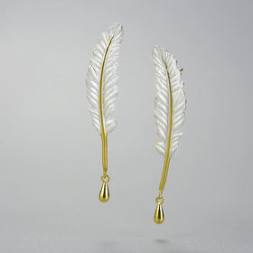 Lucky Goose Feather Earrings