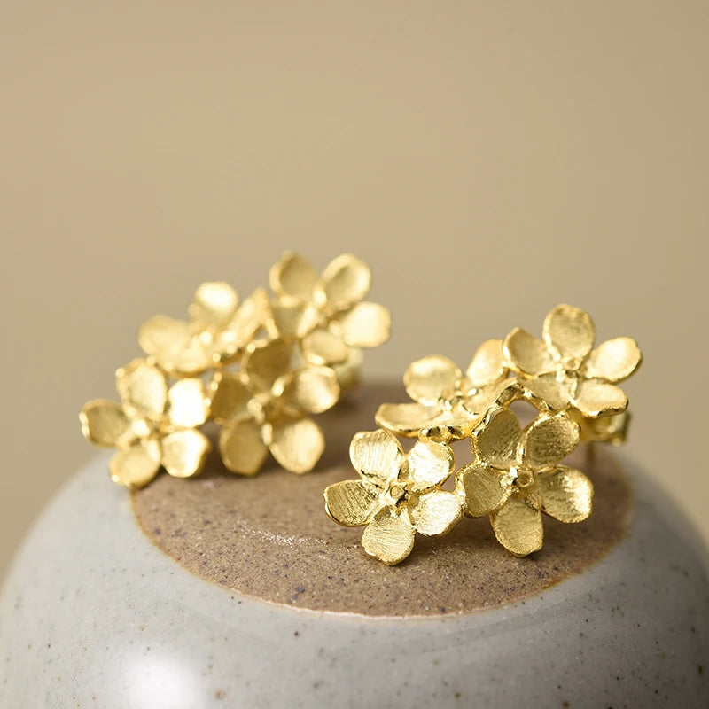 Forget Me Not Blossom Stud Earrings