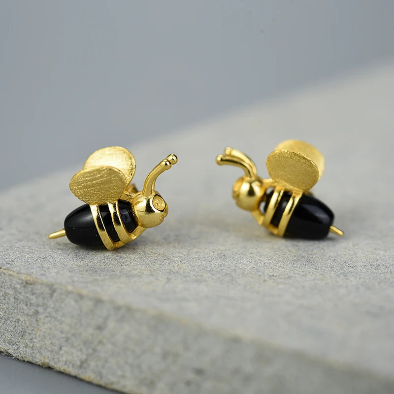Honey Bee Stud Earrings