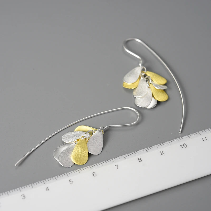 Unique Rice Bloom Dangle Earrings