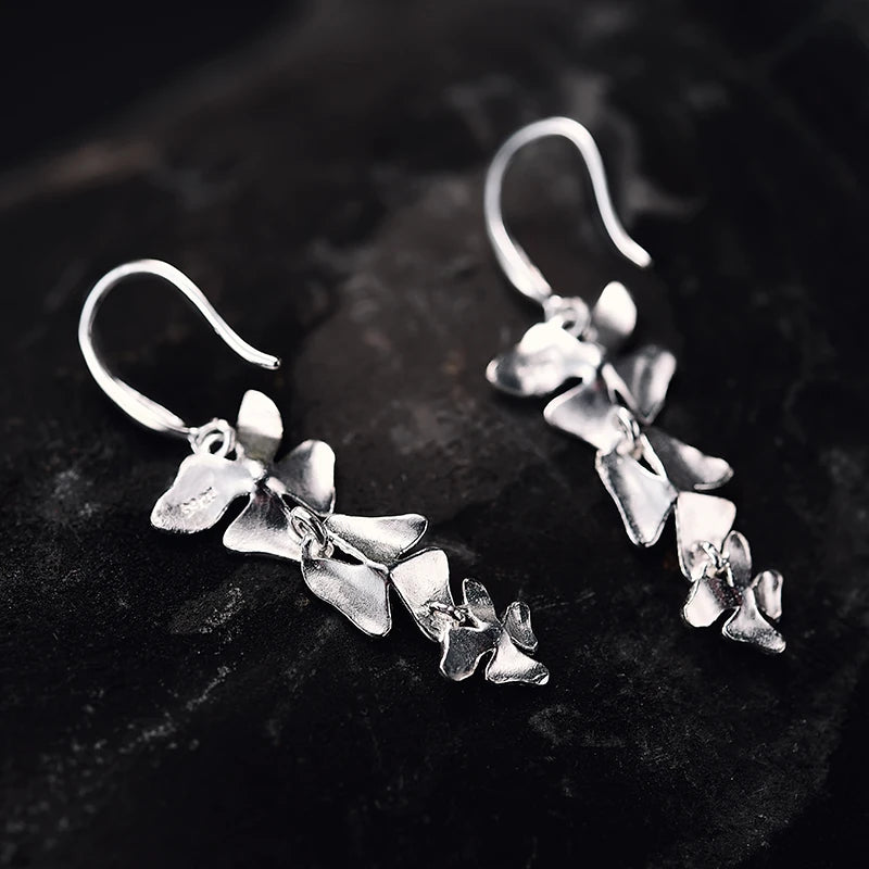 Triple Petal Drop Earrings