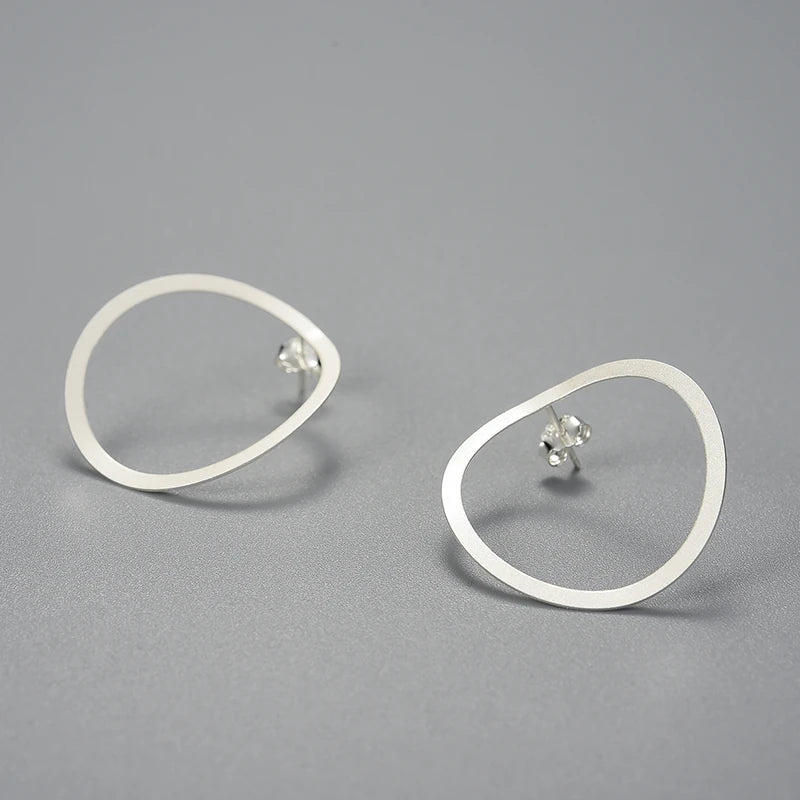 Minimalist Irregular Hoop Earrings