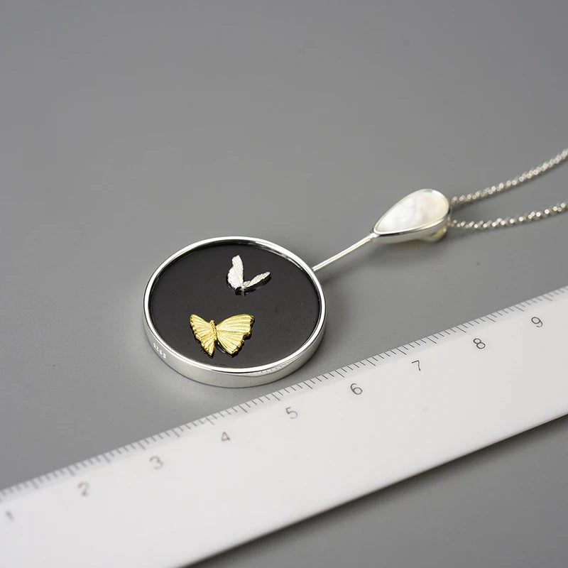 Agate Butterfly Necklace