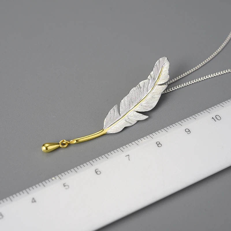 Lucky Goose Feather Necklace