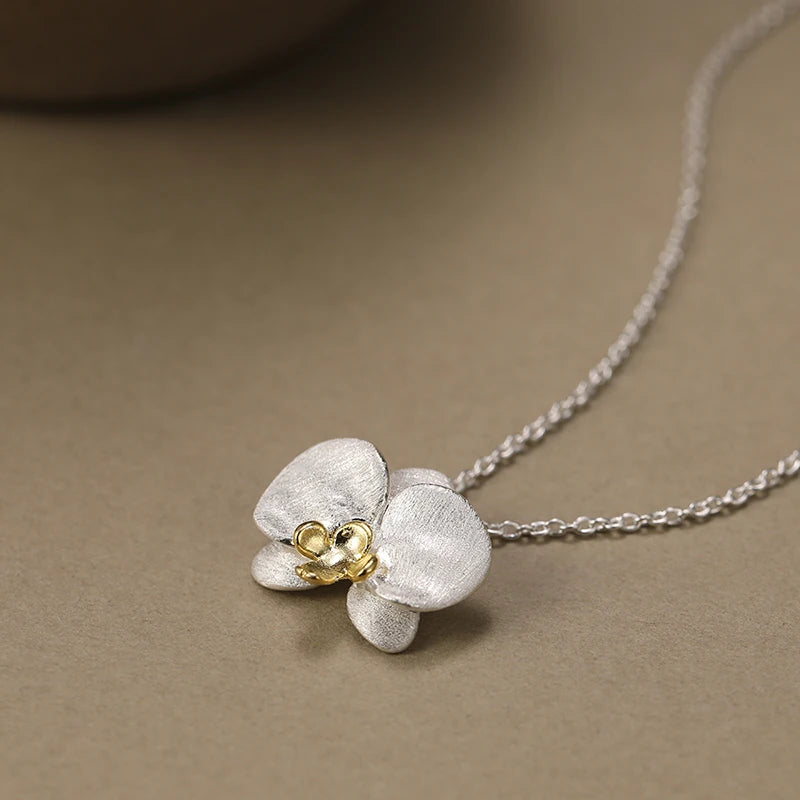 Delicate Phalaenopsis Flower Necklace