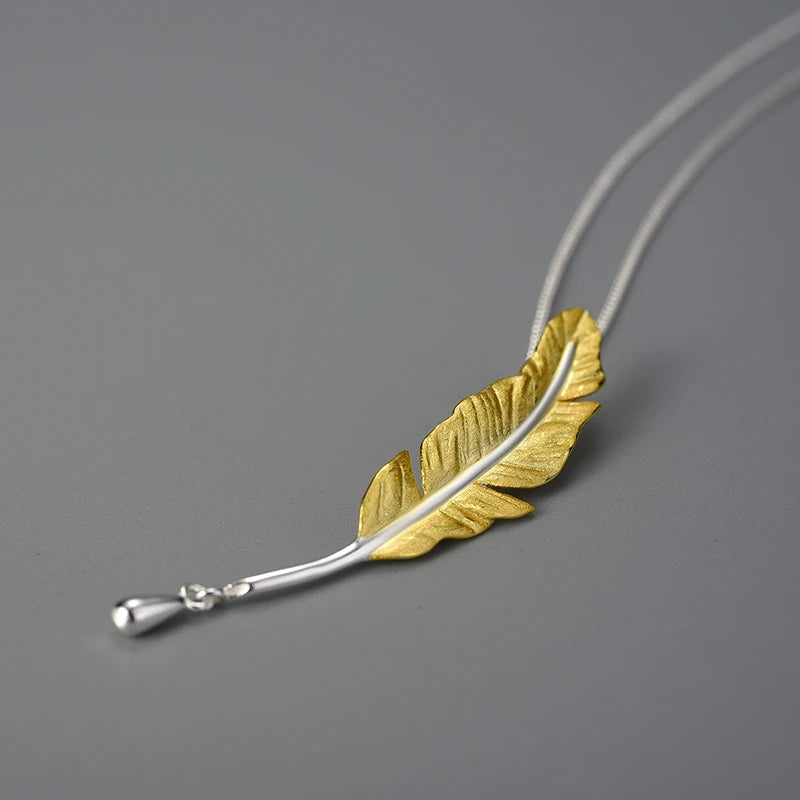 Lucky Goose Feather Necklace