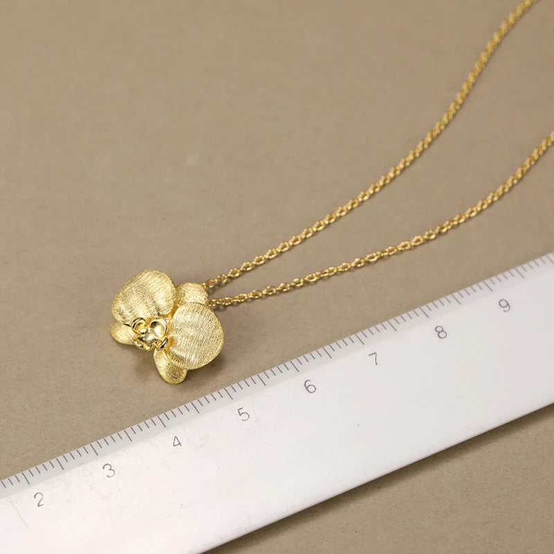 Delicate Phalaenopsis Flower Necklace