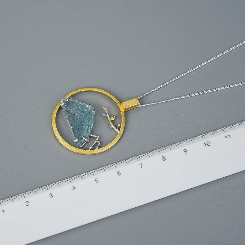 Bluebird of Icy Mountains Necklace
