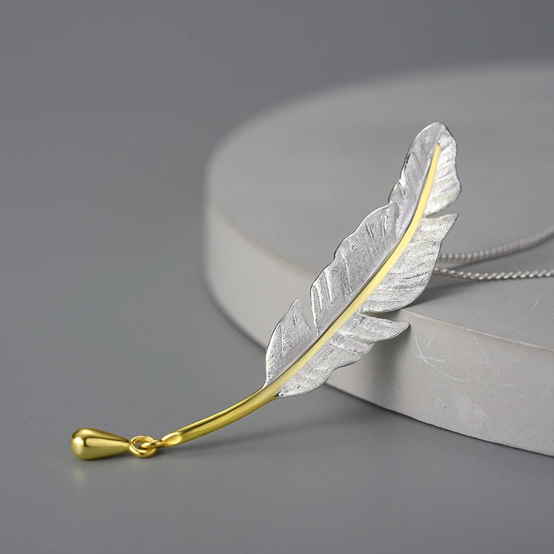 Lucky Goose Feather Necklace