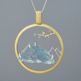 Bluebird of Icy Mountains Necklace