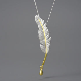 Lucky Goose Feather Necklace