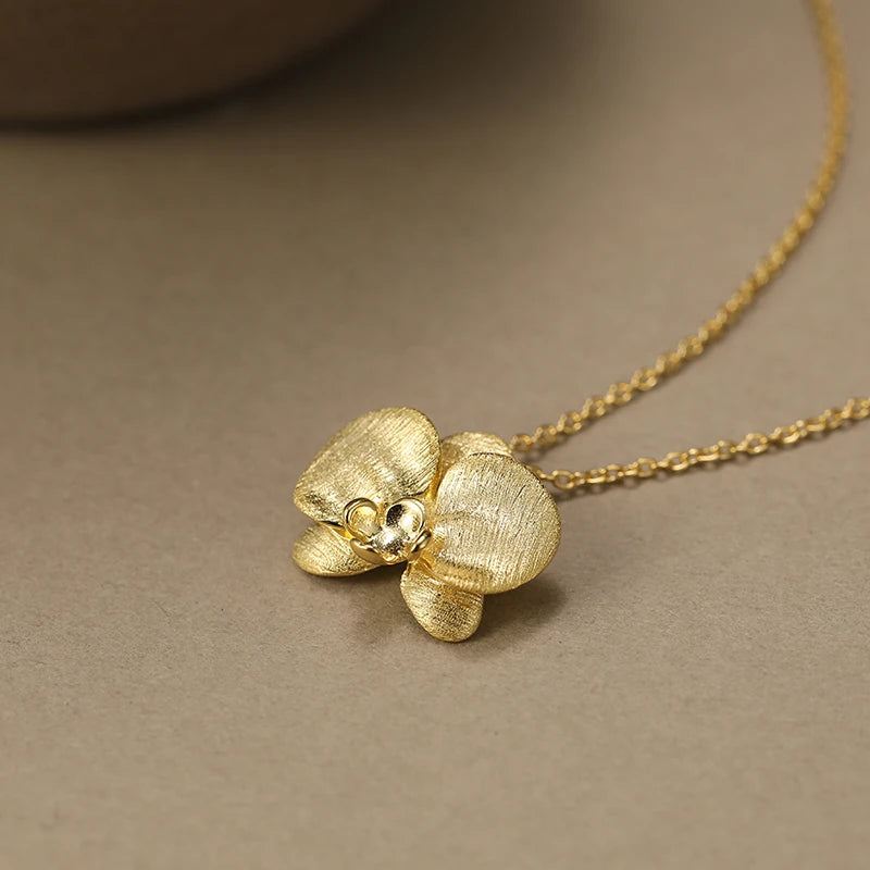 Delicate Phalaenopsis Flower Necklace