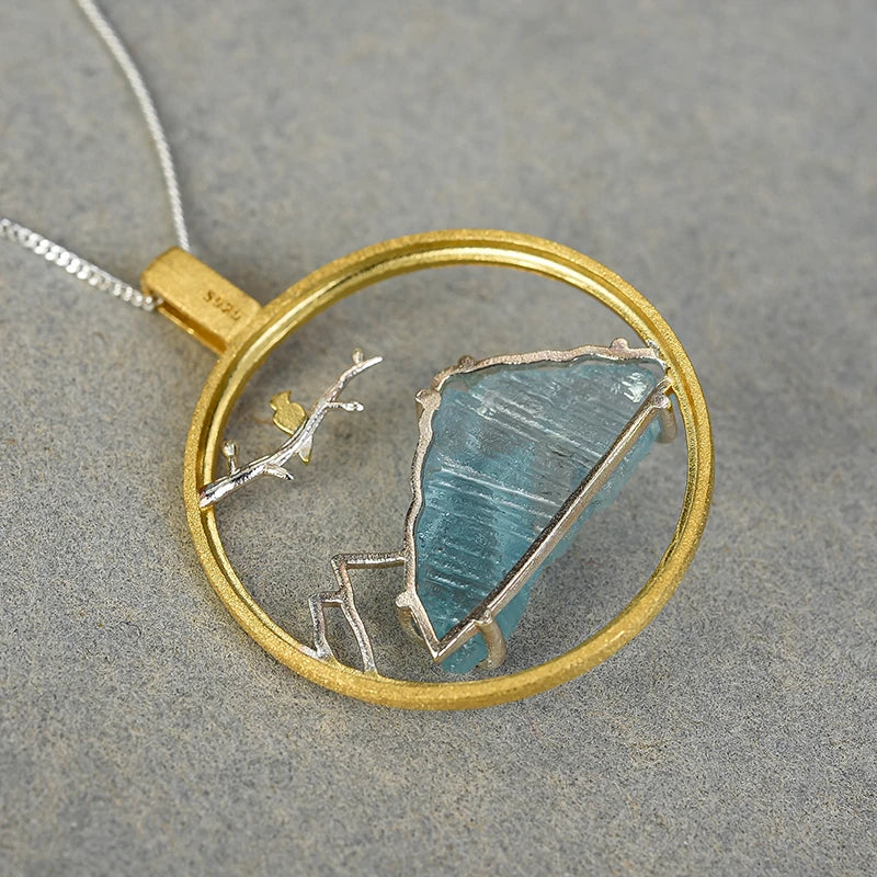 Bluebird of Icy Mountains Necklace