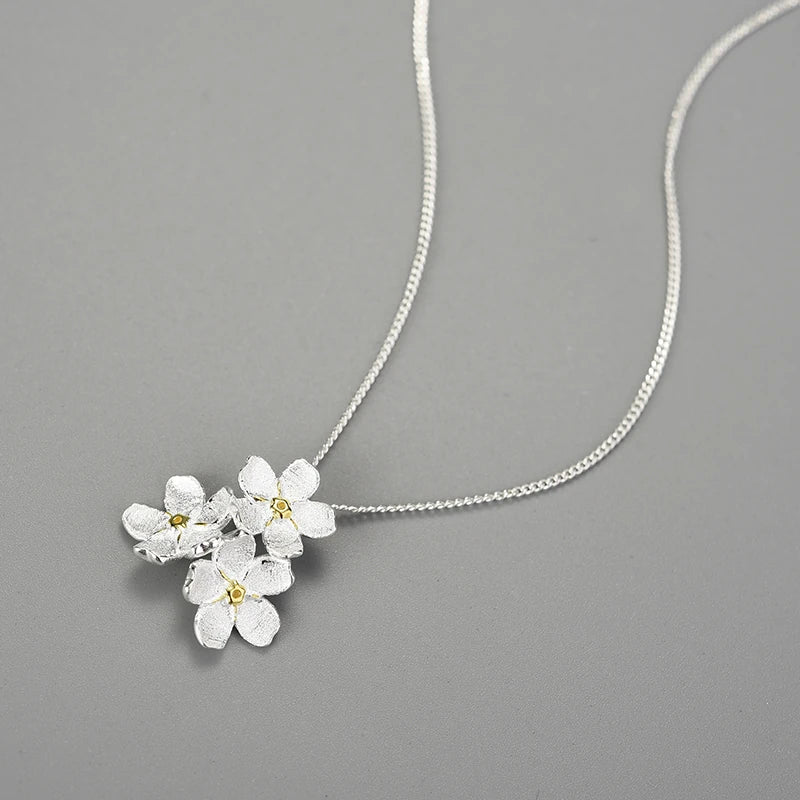 Forget Me Not Bouquet Necklace
