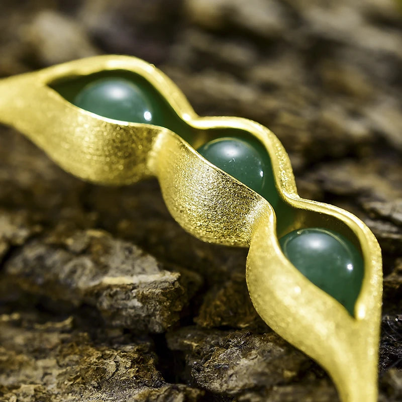 Peapod Aventurine Necklace