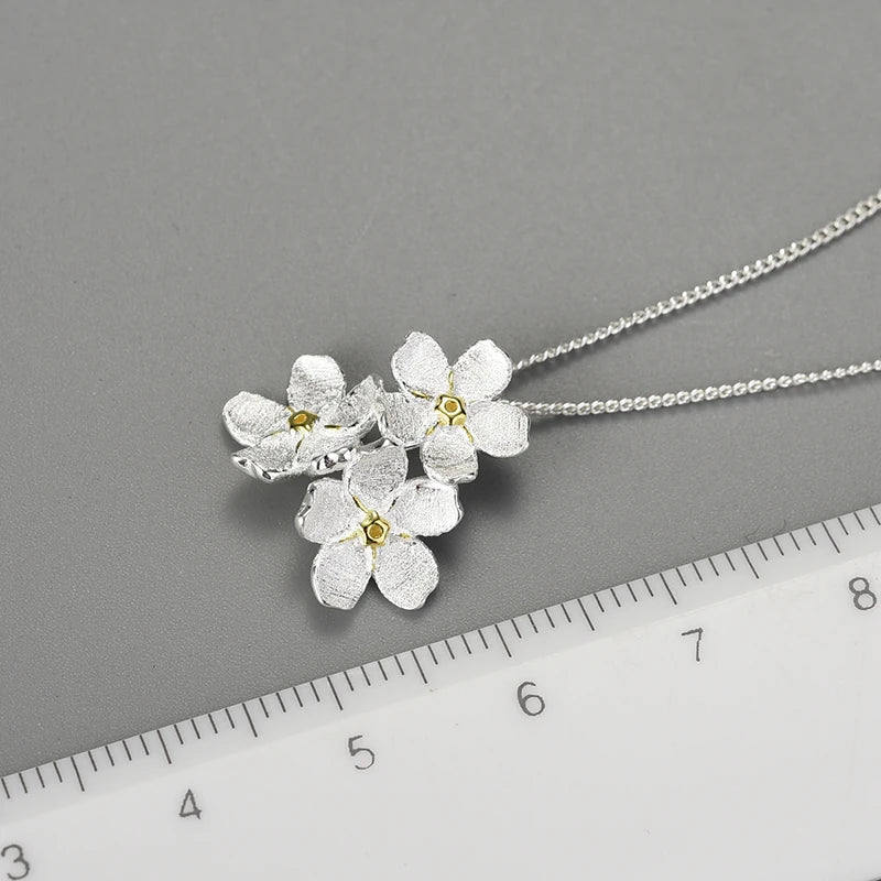 Forget Me Not Bouquet Necklace